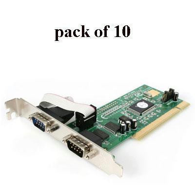 10pk 2 Port Serial Pci Cards