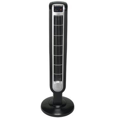 36" Tower Fan 3 Speed Black