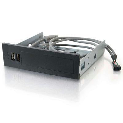 2 Port Usb 2.0 Front Hub Black