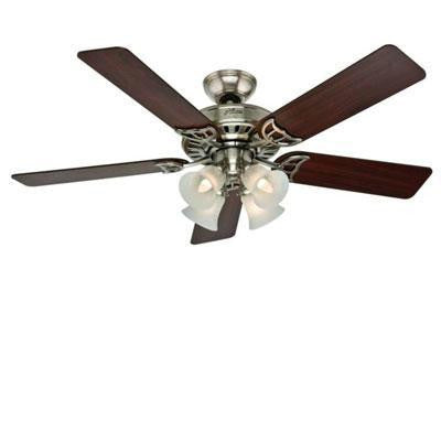52" Brushed Nickel Ceiling Fan