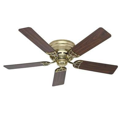 52" Low Profile Iii Brass Fan