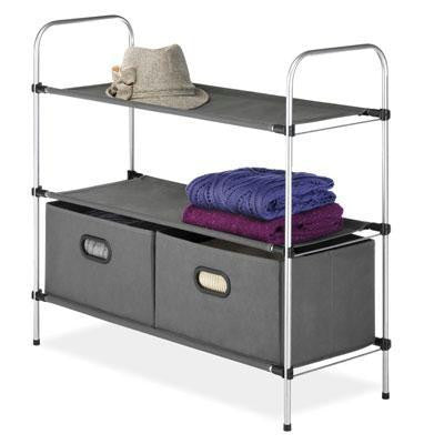 3 Tier Shelves With 2 Drawers