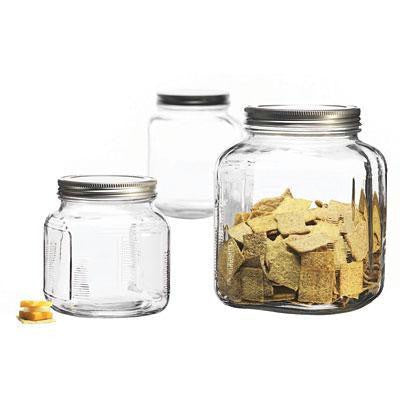 3 Pc Cracker Jar Set