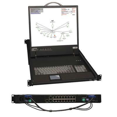 16 Port Cat5 Ip Kvm Switch 19"