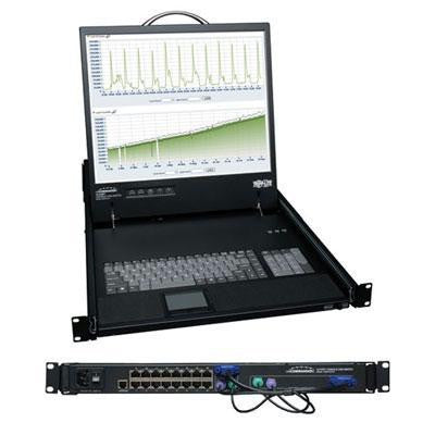 16 Port Cat5 Ip Kvm Switch 19"