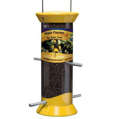 4 Port Nyjer Feeder  Yellow