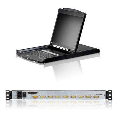 8 Port 19" Dual Rail Lcd Kvm