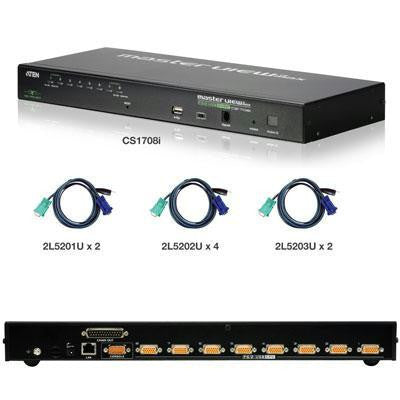 8-port Ip Kvm W/8 Usb Cables