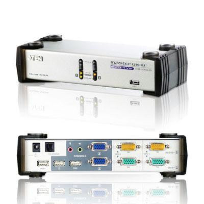 2 Port Dual-view Kvm Switch W&#47;