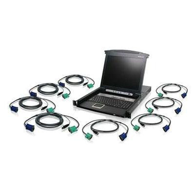 8 Port 17" Lcd Kvm W Usb Cable