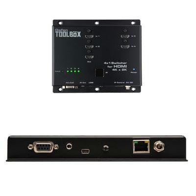 4x1 Switcher For Hdmi Black