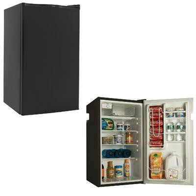 4.0cf Fridge W Freezer Black