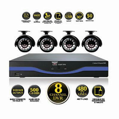 8 Channel 960h Dvr-500gb Hd