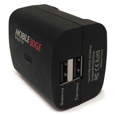 Dual Pwr Ac Port Usb Wall Chg