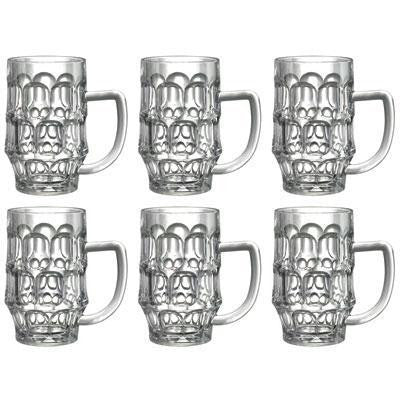 6pc Qubie Beer Mug Set 24 Oz