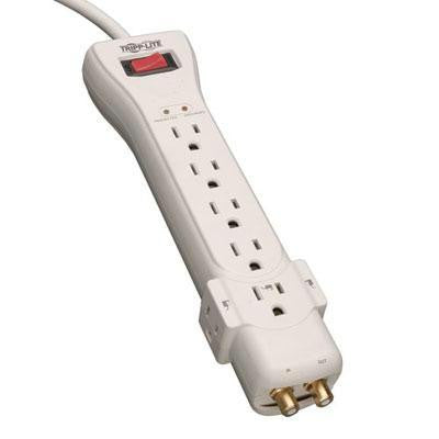 7 Outlet 2350j Surge W Coax