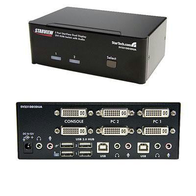 2-port Dual Dvi Usb Kvm Switch