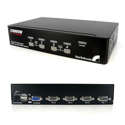 4 Port 1u Usb Kvm Switch