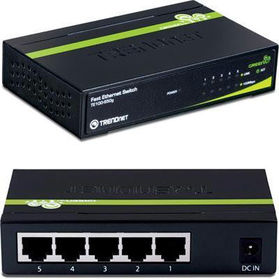 5-port 10-100mbps Green Switch